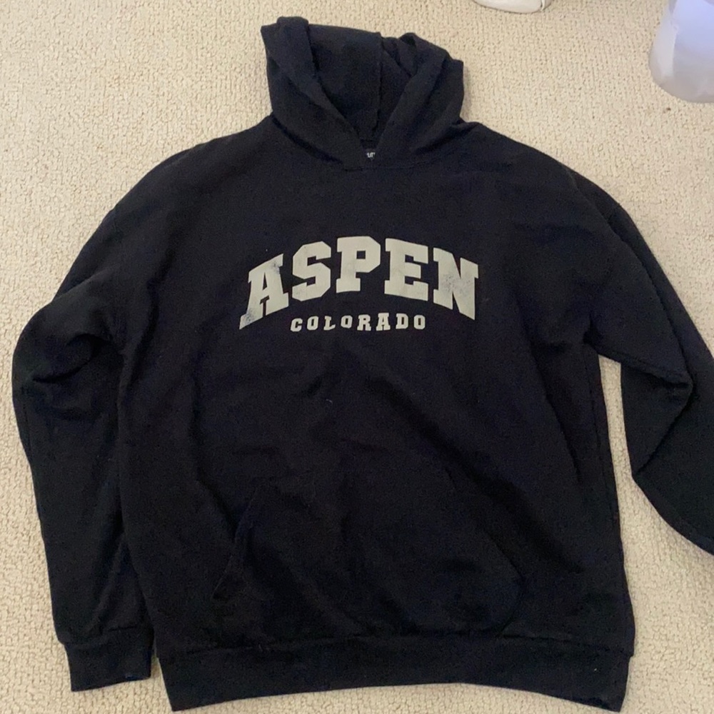 Pretty little thing Aspen sweatshirt black size M